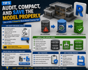 Audit compact and save the Revit model properly