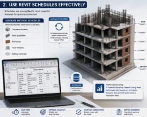 Revit material schedules for accurate quantity takeoff and construction estimation