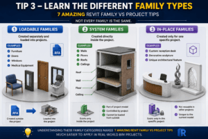 Tip 3 – Learn the Different Family Types: Loadable, System, and In-Place Families in Autodesk Revit