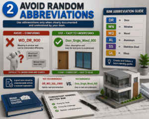 Avoid random abbreviations in Revit family naming with clear BIM naming examples