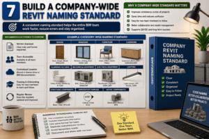Company-wide Revit naming standard for BIM teams with organized family examples