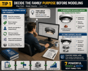 Tip 1 decide Revit family purpose before modeling 3D BIM workflow
