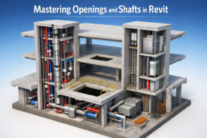 Mastering openings and shafts in Revit using a 3D building model with MEP coordination