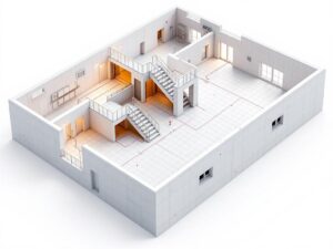 Typical locations for shaft openings in multi-story buildings