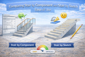 Revit stair by component vs stair by sketch ease of use comparison