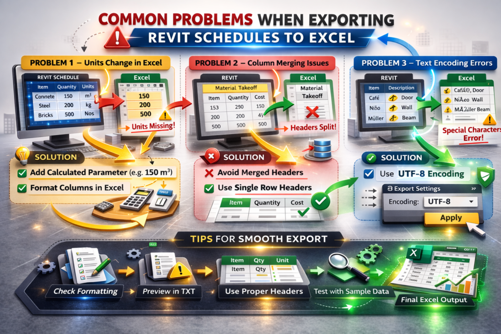 How to Export Revit Schedules to Excel - Revit Families Hub