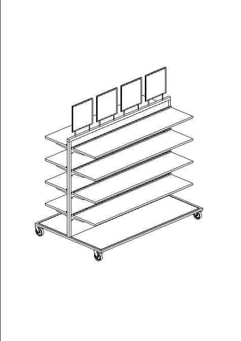 1 Powerful Retail Display Rack Family for supermarkets