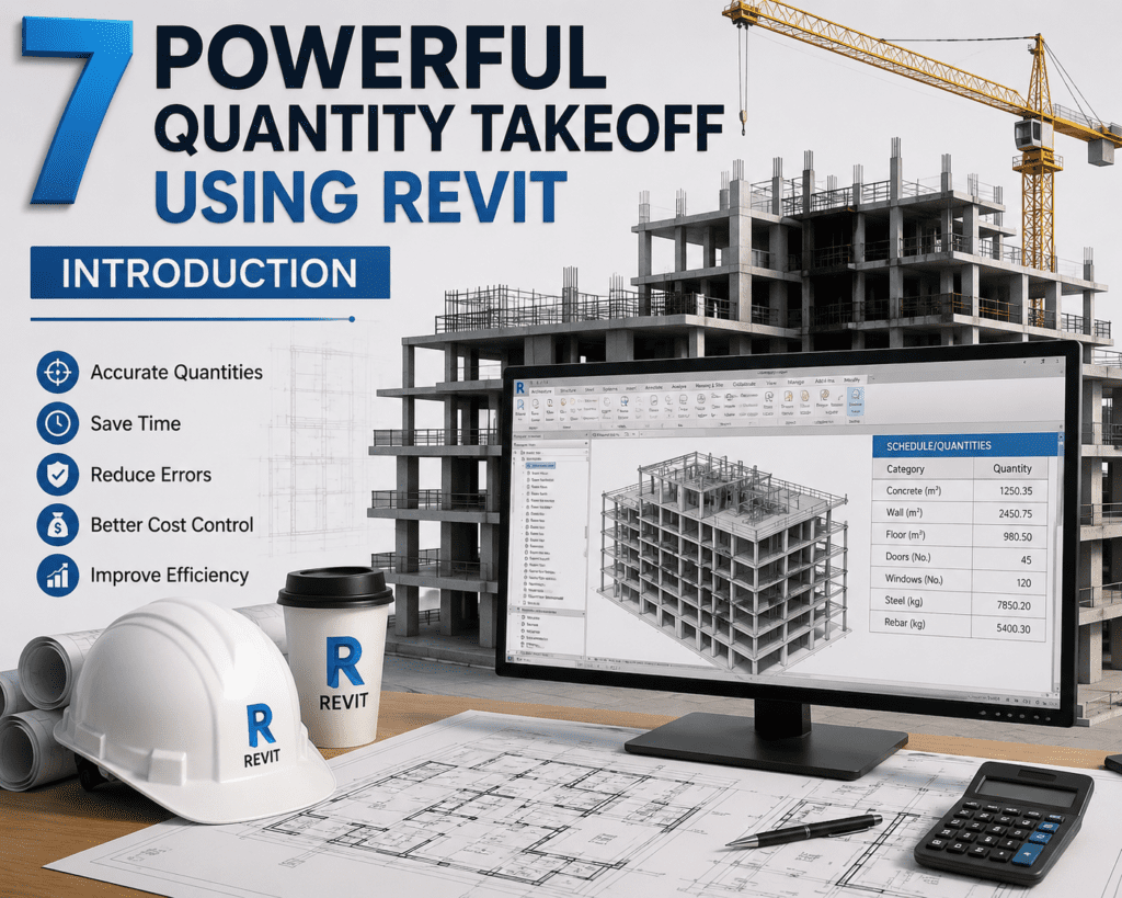 7 Powerful Quantity Takeoff Using Revit for BIM quantity estimation