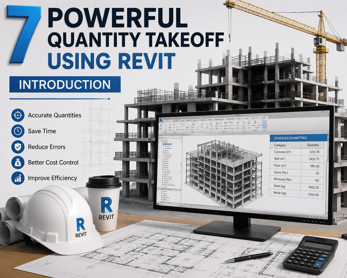 7 Powerful Quantity Takeoff Using Revit