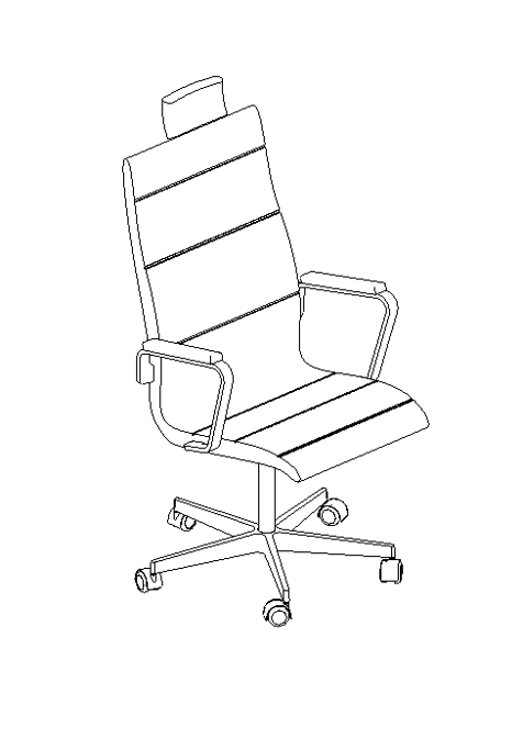 1 Powerful Executive Chair Revit Family
