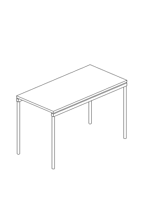 1 Incredible Metal Frame Office Desk Revit for modern office BIM projects