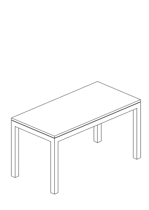 1 Incredible Office Desk Revit Family featuring a modern minimalist office desk BIM model for office and residential workspace projects