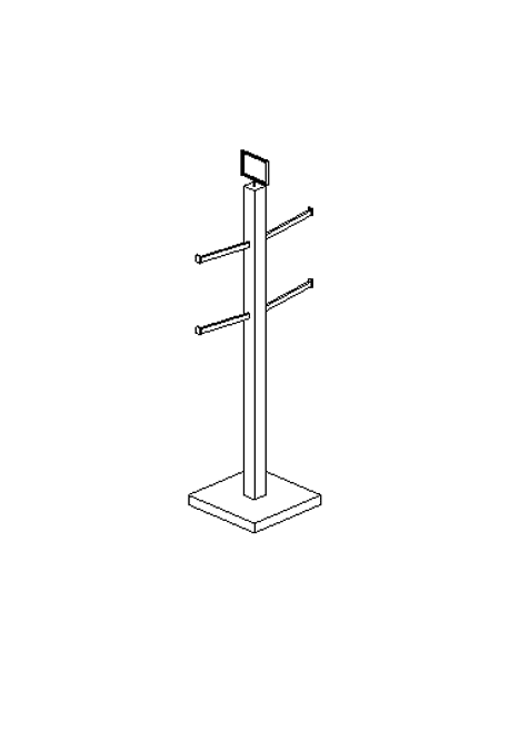 1 Amazing T-Shirt Display Revit Family for apparel stores