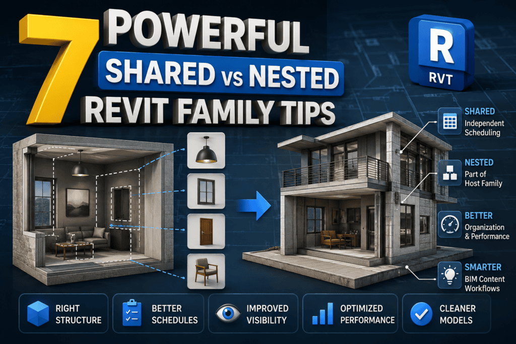 7 Powerful Shared vs Nested Revit Family Tips