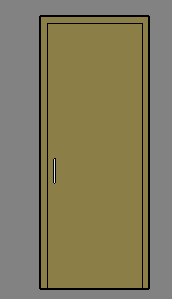 Single Panel Door Revit Family